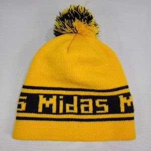 Midas Muffler Vintage Toque Knit Winter Hat PomPom